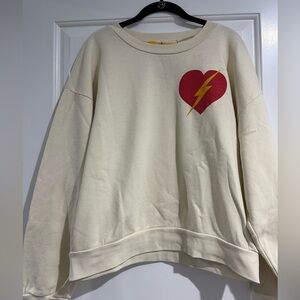 Aviator Nation Heart with Lightning Bolt Sweatshirt